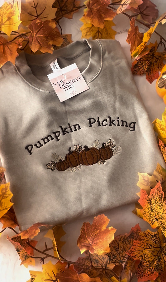 Pumpkin picking