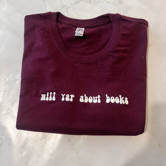 Will yap about books