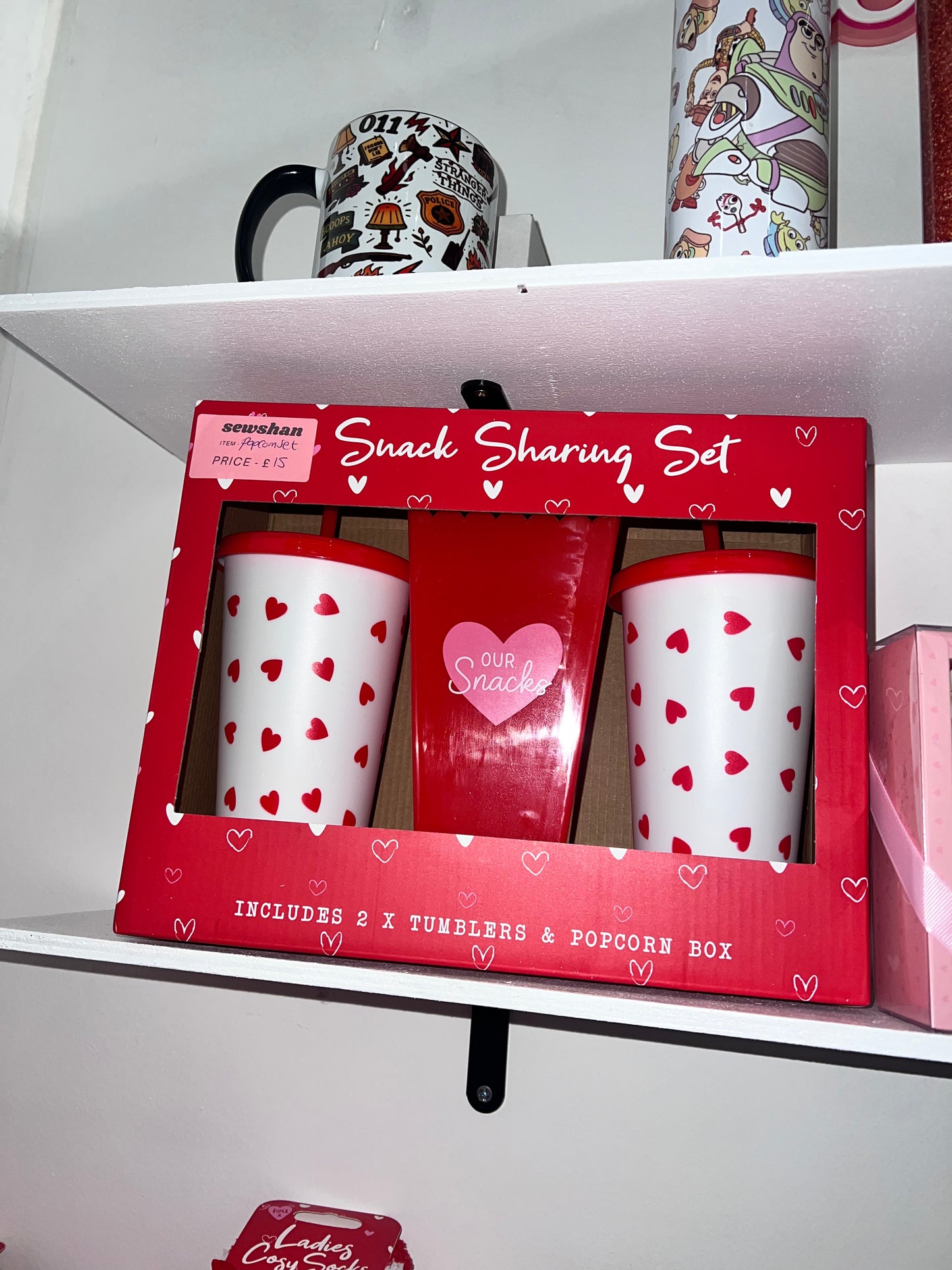 2 tumblers & popcorn gift set