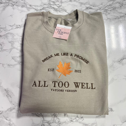 All too well - Taylor