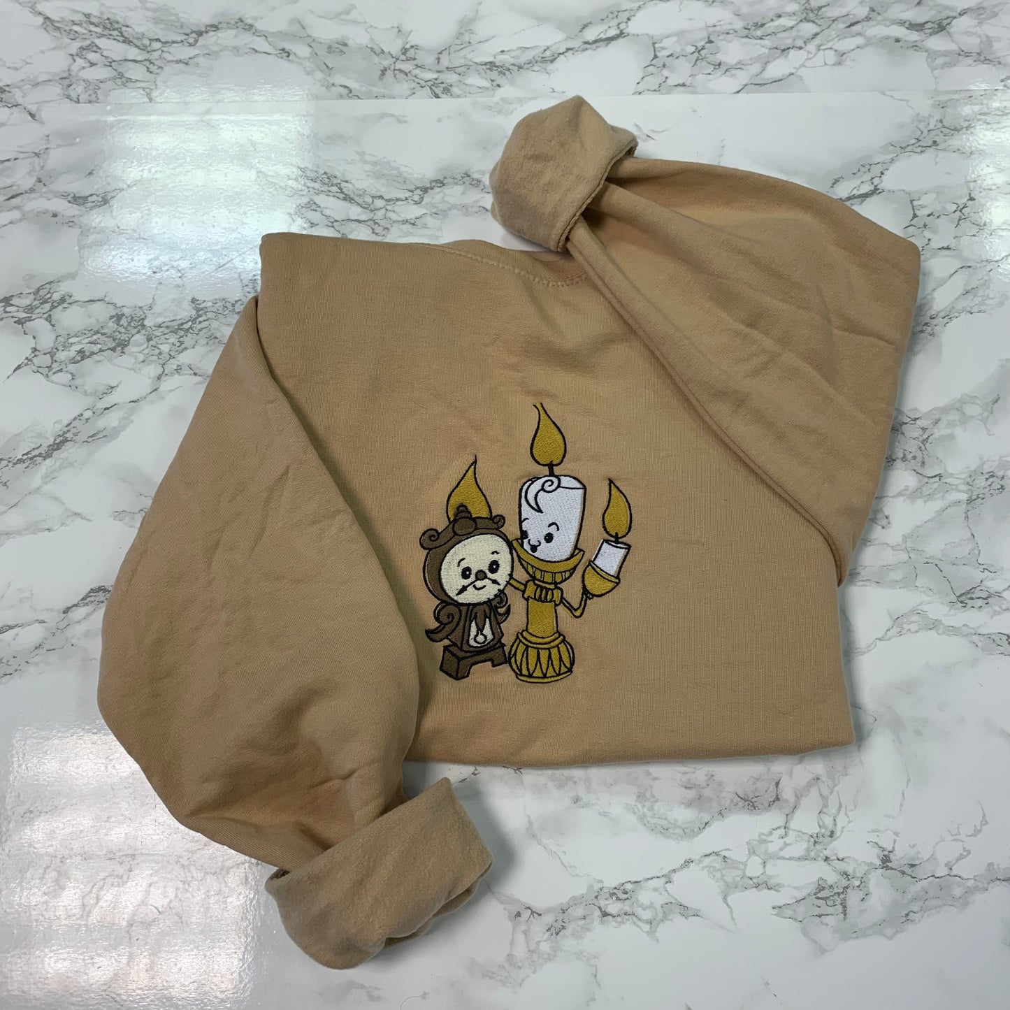 Lumier and Cogsworth - disney