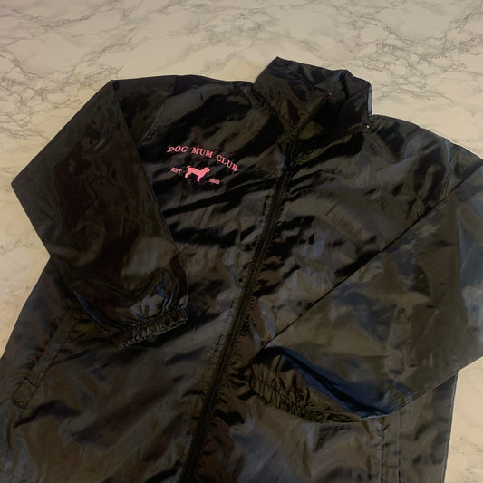 Personalised dog mum club windbreaker jacket