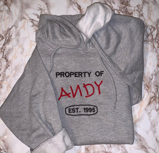 Property of Andy - toystory