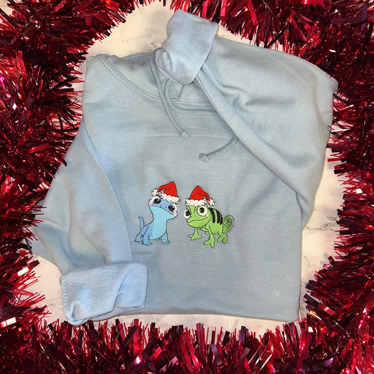 Tangled & frozen Santa pets